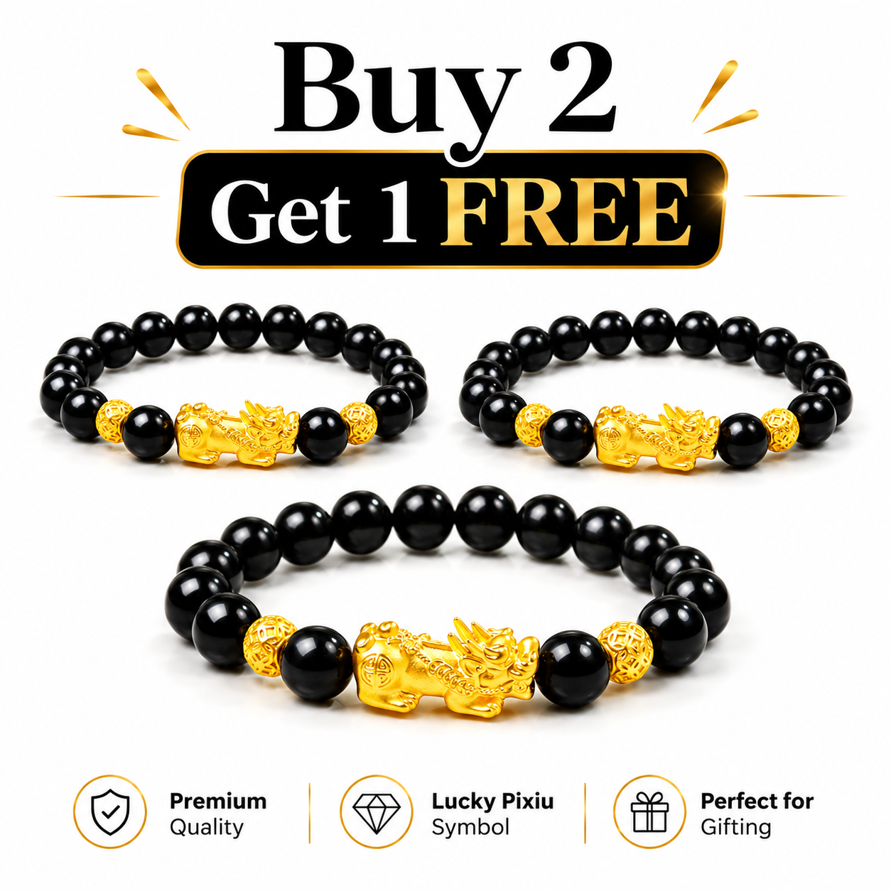Pixiu Prosperity Bracelet - Wealth, Protection & Good Fortune Charm