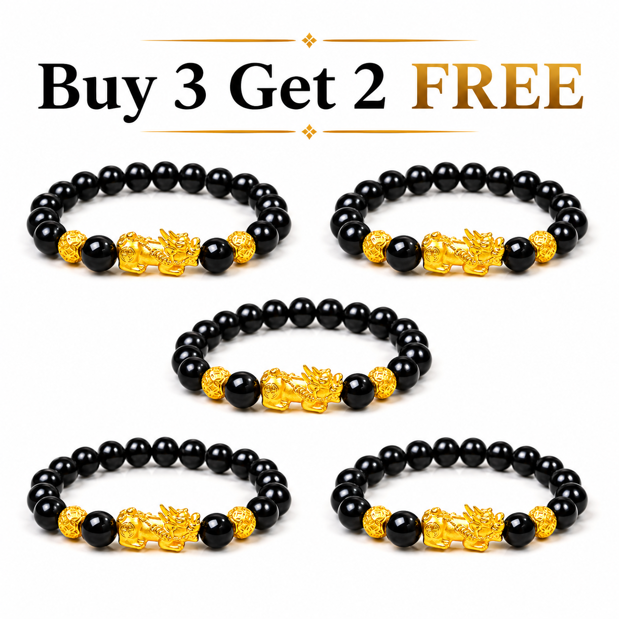 Pixiu Prosperity Bracelet - Wealth, Protection & Good Fortune Charm