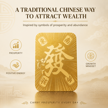 Wealth System Phone Sticker – Gold Prosperity Charm for Phone, Tablet & Laptop